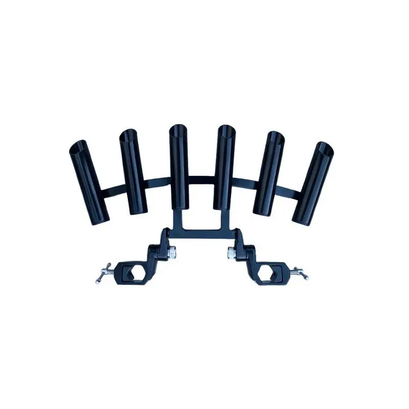 SUPPORT 6 CANNES "ROCKMONT 6-ROD HOLDER - 2 POINTS DE FIXATION" - R&T FISHING Nouvel Arrivage