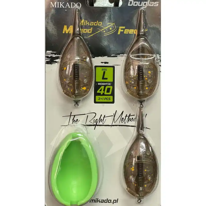 Nouvel Arrivage METHOD FEEDER « DOUGLAS » L SET + MOULE – 3 PCS – MIKADO