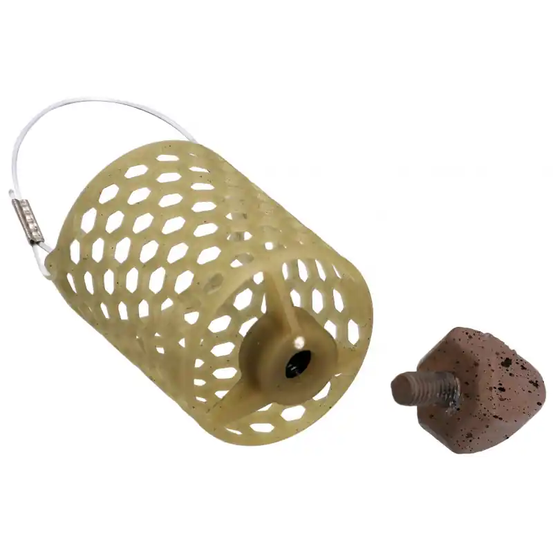 Promotion Saisonnière CAGE FEEDER MISSILE PLASTIQUE - POIDS DEVISSABLE - (30X37) - MIKADO