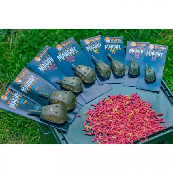 Marque FEEDER FERMER A ASTICOT "MULTI MAGGOT FEEDER" - GURU
