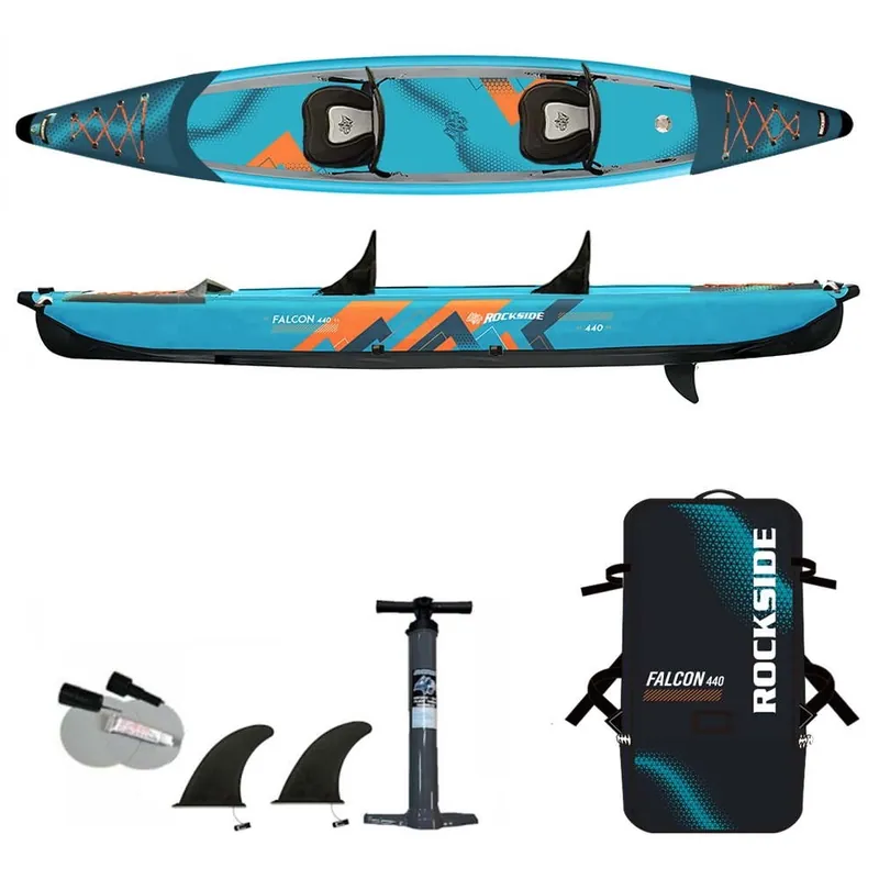 Kayak gonflable Rockside Falcon 440 2.0 2P EXPOSITION GRADE A Prix Promo