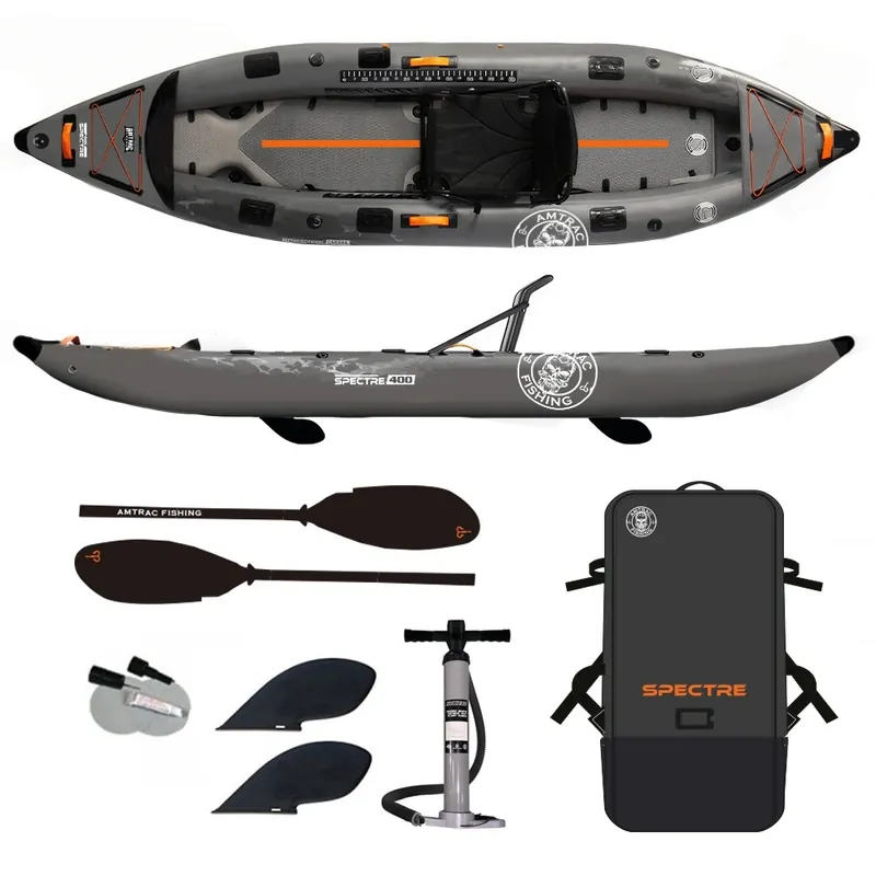 Marque Kayak de pêche gonflable PVC Amtrac Fishing Spectre 400